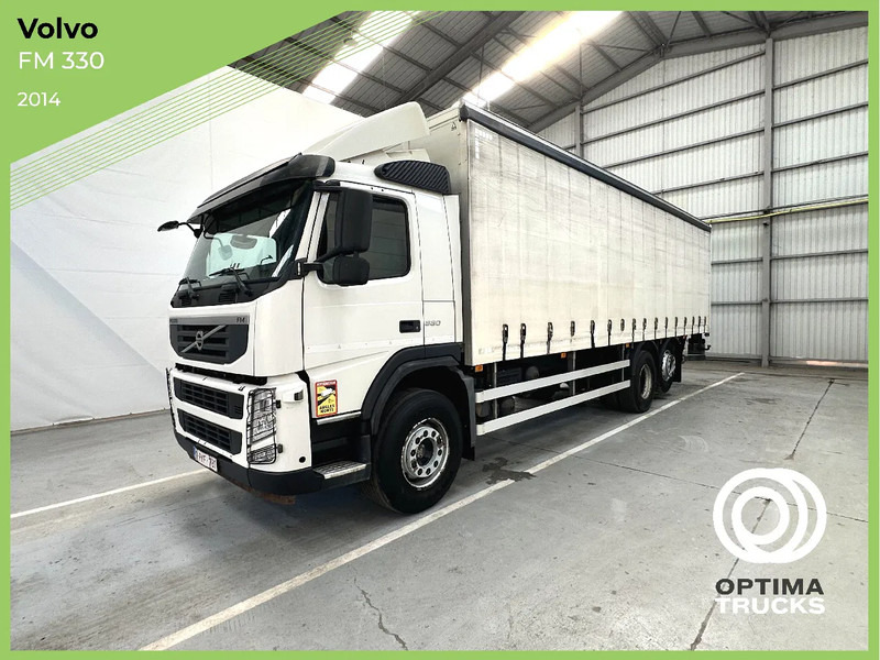 Volvo FM 330 / Essieu relevable et directionnel / Steerable lift axle / Lift as en stuuras - Camión lona: foto 1 Volvo FM 330 / Essieu relevable et directionnel / Steerable lift axle / Lift as en stuuras - Camión lona: foto 1