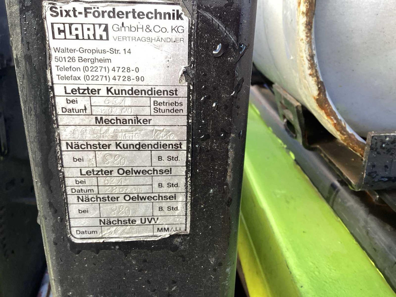 Carretilla elevadora 1999 CLARK CGC30 FORKLIFT 7300 MM: foto 15