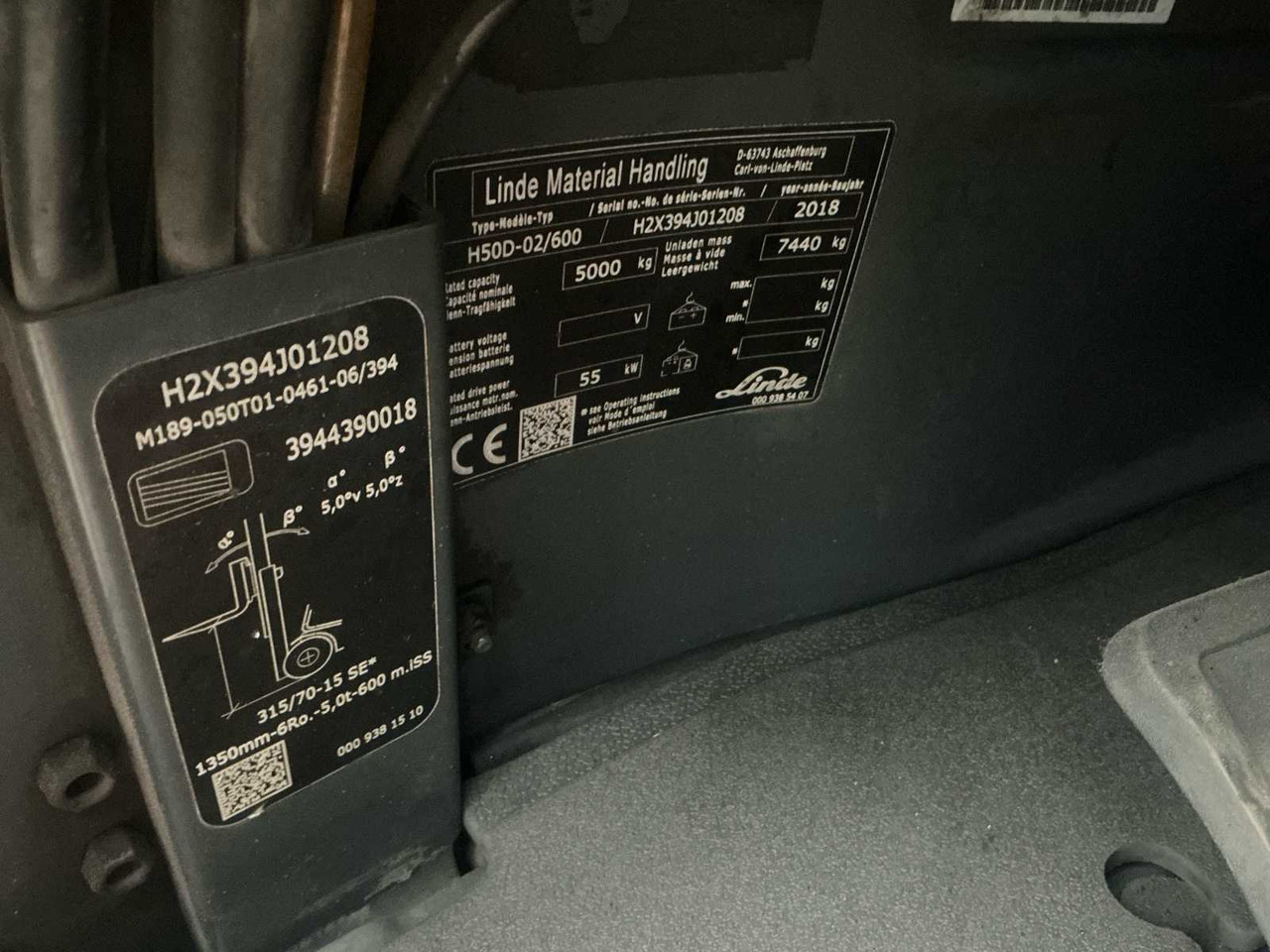 Carretilla elevadora 2018 LINDE H50D-02/600 FORKLIFT TRUCK: foto 13 Carretilla elevadora 2018 LINDE H50D-02/600 FORKLIFT TRUCK: foto 13