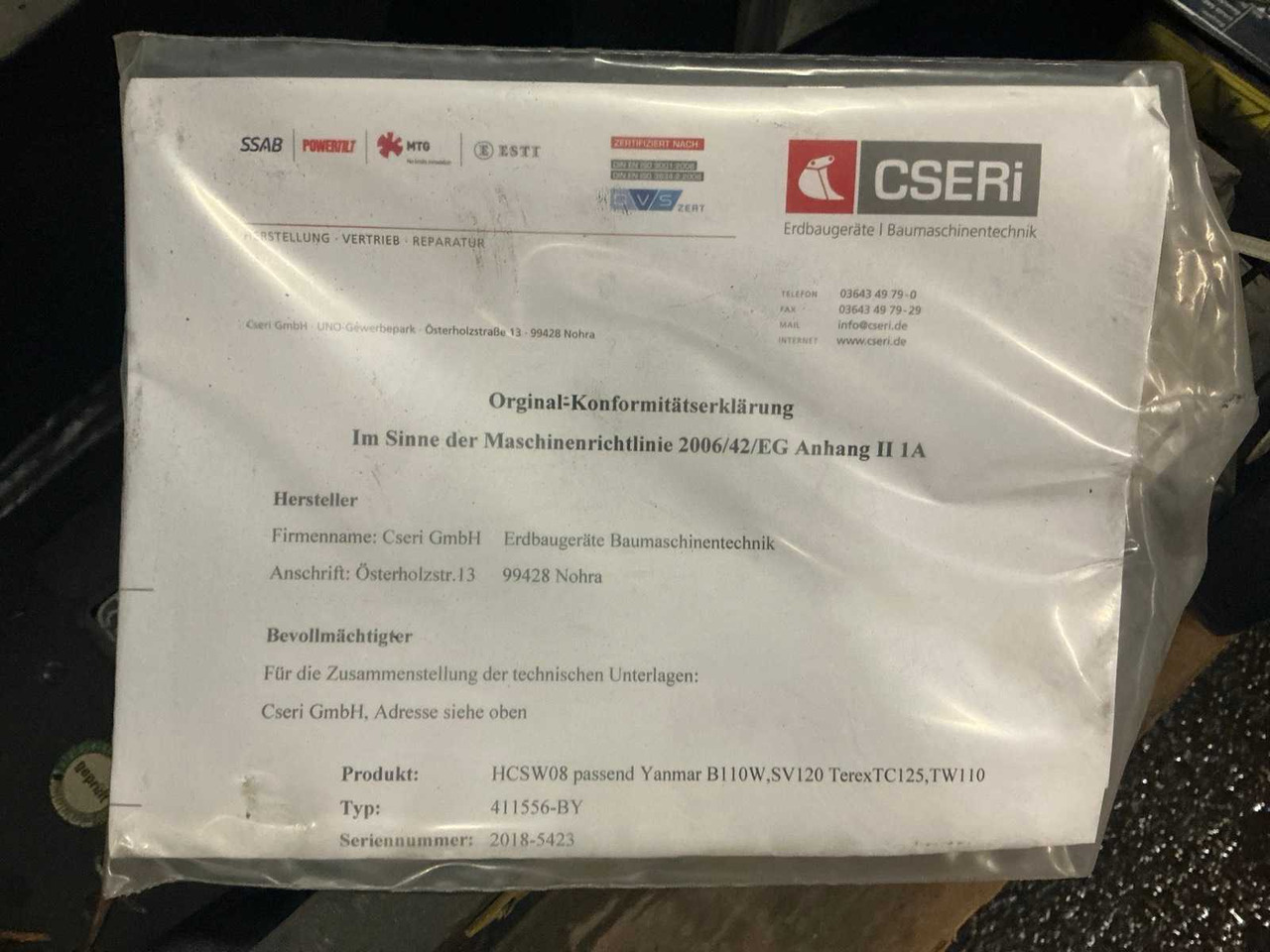 2019 YANMAR 5455750010 QUICK COUPLER, HYDR. - Cargadora de ruedas: foto 5 2019 YANMAR 5455750010 QUICK COUPLER, HYDR. - Cargadora de ruedas: foto 5