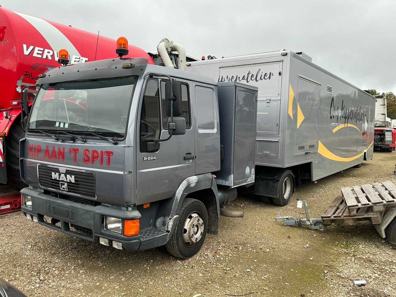 MAN 8-224 TRUCK WITH SEMI-TRAILER SALES - Camión: foto 1 MAN 8-224 TRUCK WITH SEMI-TRAILER SALES - Camión: foto 1