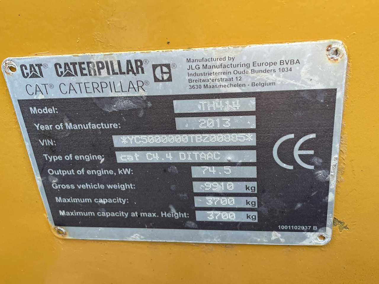 Cargadora de ruedas Caterpillar TH414: foto 28