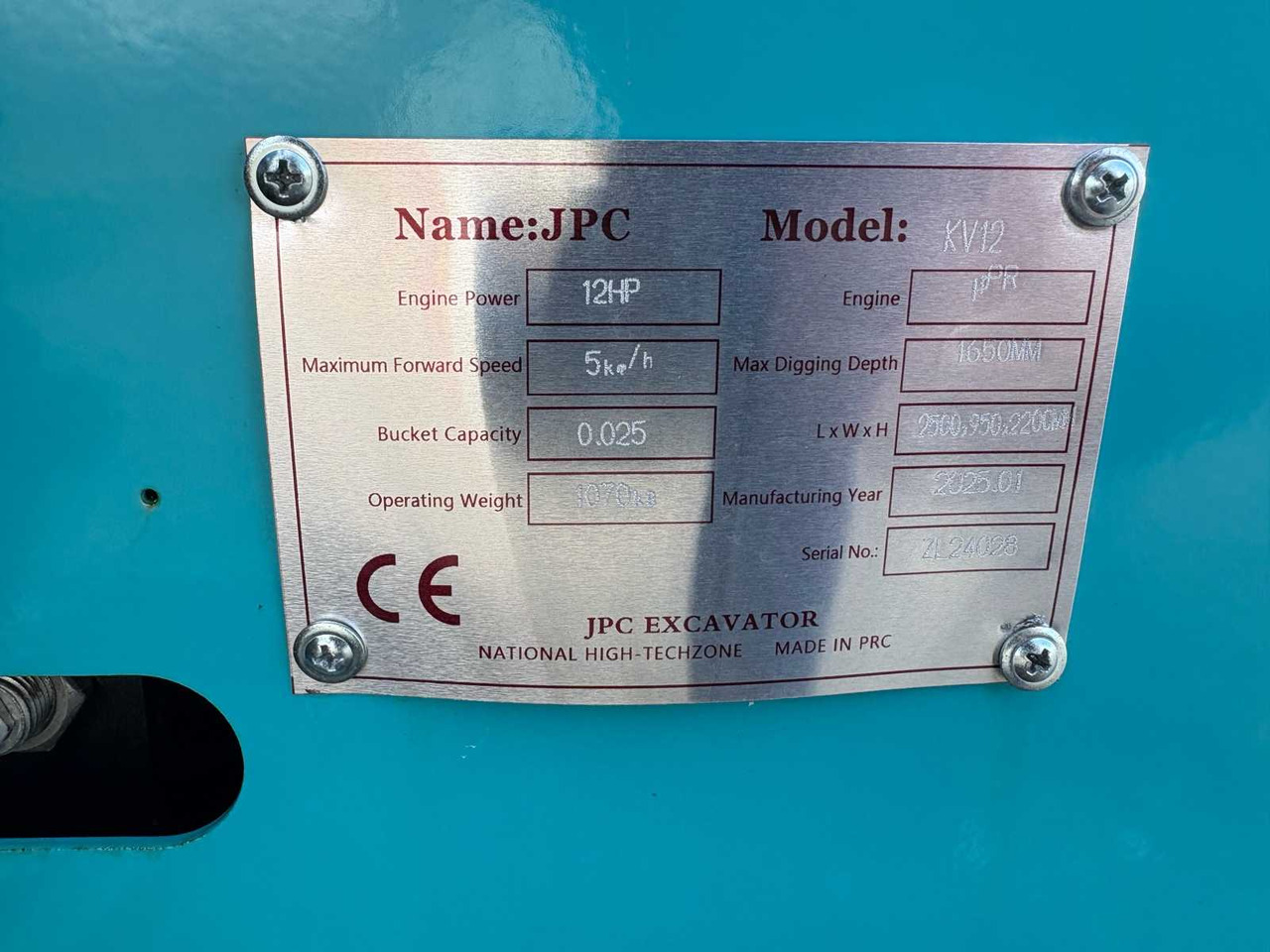 Miniexcavadora JPC KV12 NEW - MINI EXCAVATORS / MICRO EXCAVATORS (2025): foto 16 Miniexcavadora JPC KV12 NEW - MINI EXCAVATORS / MICRO EXCAVATORS (2025): foto 16