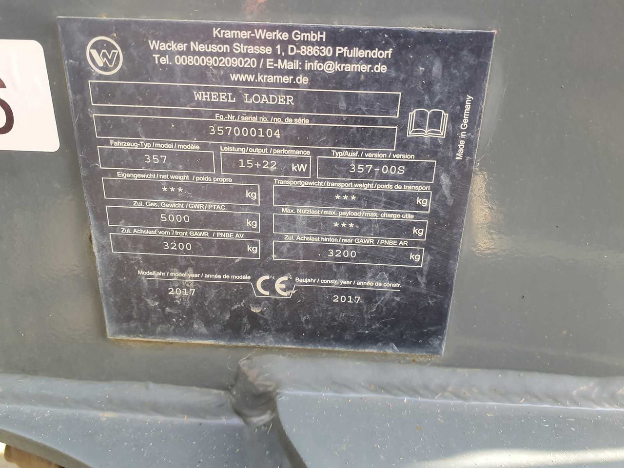 KRAMER 5055E KRAMER WHEEL LOADER ELECTRIC, WHEEL LOADER - Cargadora de ruedas: foto 3 KRAMER 5055E KRAMER WHEEL LOADER ELECTRIC, WHEEL LOADER - Cargadora de ruedas: foto 3