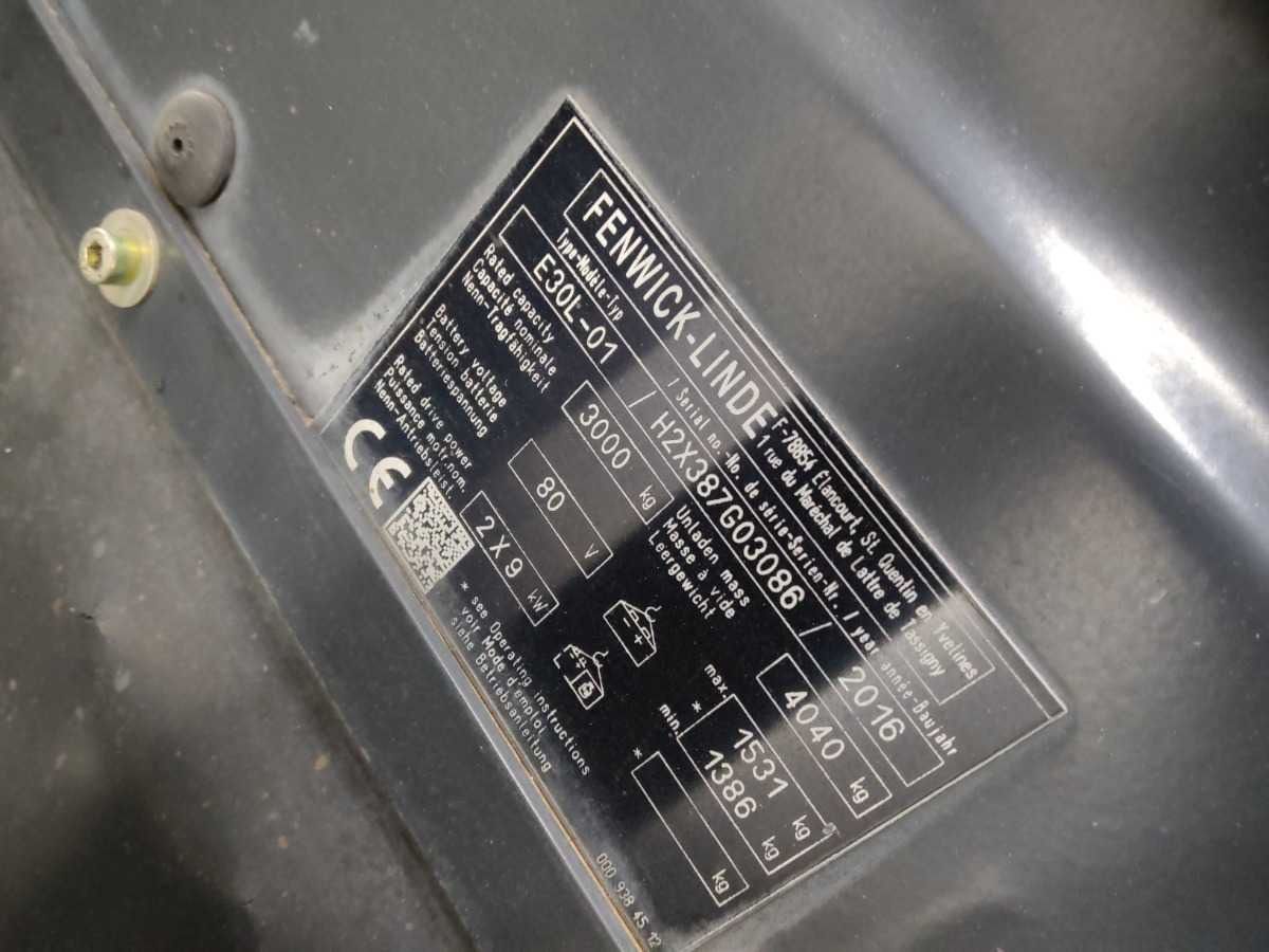 LINDE E30L-01 FORKLIFT - Carretilla elevadora: foto 5 LINDE E30L-01 FORKLIFT - Carretilla elevadora: foto 5