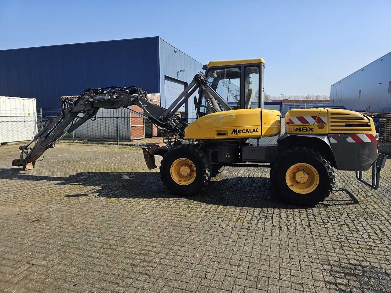 MECALAC - 12MSX - INCL. BUCKETS + PALLET FORKS - MOBILE CRANE - Retroexcavadora: foto 4 MECALAC - 12MSX - INCL. BUCKETS + PALLET FORKS - MOBILE CRANE - Retroexcavadora: foto 4