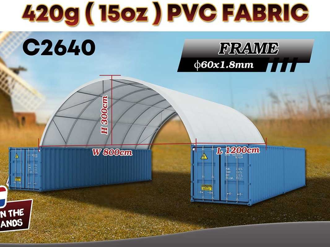 Rhino-Cross-Shelter C2640 - 12x8x3 m - Tanque de almacenamiento: foto 2 Rhino-Cross-Shelter C2640 - 12x8x3 m - Tanque de almacenamiento: foto 2