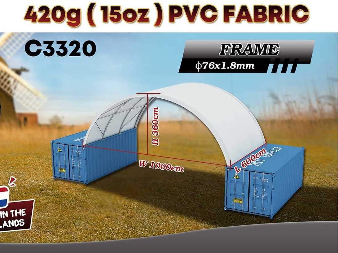 Rhino-Cross-Shelter C3320 - 6x10x3,6 m - Tanque de almacenamiento: foto 2 Rhino-Cross-Shelter C3320 - 6x10x3,6 m - Tanque de almacenamiento: foto 2