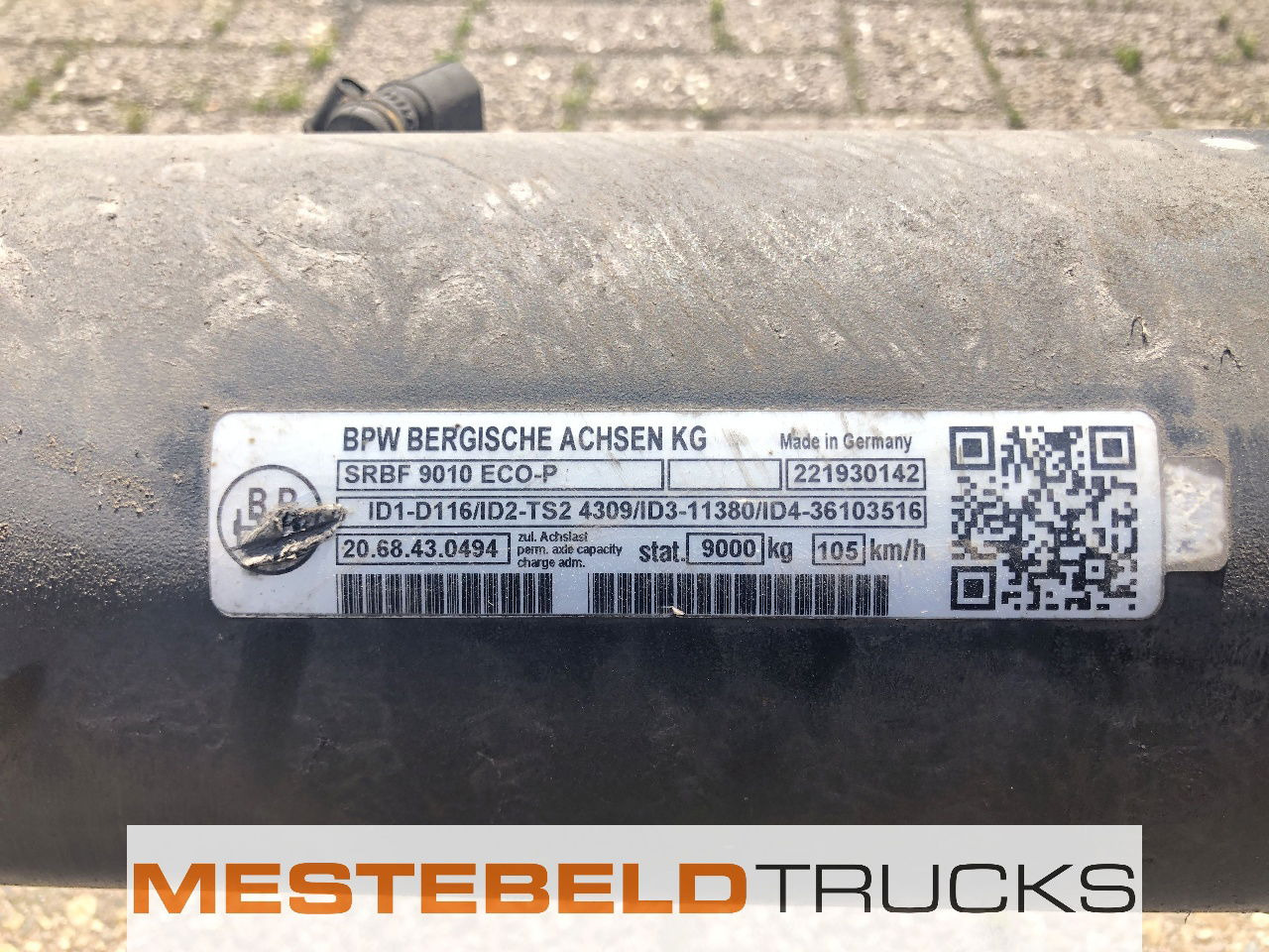 Kögel BPW Srbf 9010 ECO-P - Eje posterior para Camión: foto 4 Kögel BPW Srbf 9010 ECO-P - Eje posterior para Camión: foto 4
