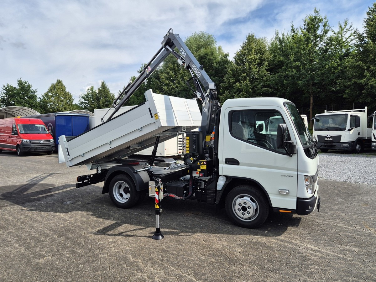 FUSO 3S15 Alukipper mit Ladekran Funk 3 x hydr. - Volquete furgoneta: foto 3 FUSO 3S15 Alukipper mit Ladekran Funk 3 x hydr. - Volquete furgoneta: foto 3