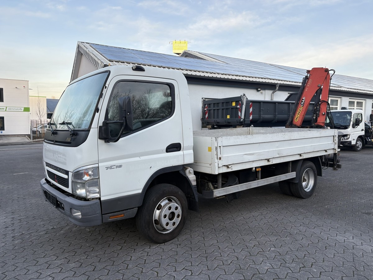 FUSO FUSO 7C18 Canter Pritsche 3.8m Kran 2x hydr. - Caja abierta furgoneta: foto 2 FUSO FUSO 7C18 Canter Pritsche 3.8m Kran 2x hydr. - Caja abierta furgoneta: foto 2