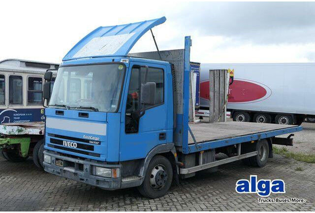Iveco ML 75 E 4x2, Plattform, 3. Sitz, Luftfederung - Camión caja abierta: foto 1 Iveco ML 75 E 4x2, Plattform, 3. Sitz, Luftfederung - Camión caja abierta: foto 1