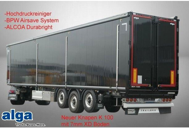 Knapen Trailers K 100, 7mm XD Boden, ALCOA Durabright, 2x Lift - Caja cerrada semirremolque: foto 1 Knapen Trailers K 100, 7mm XD Boden, ALCOA Durabright, 2x Lift - Caja cerrada semirremolque: foto 1
