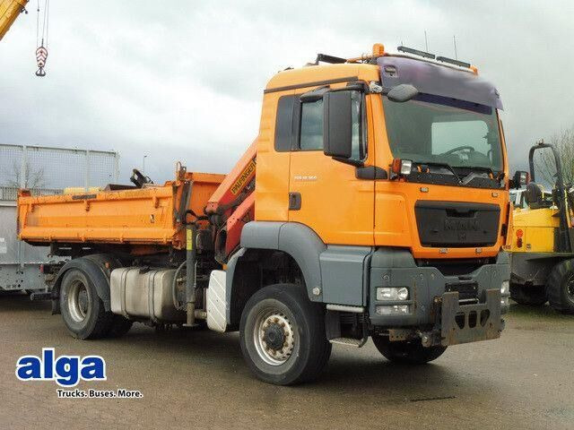 MAN 18.360 TGS 4x4, Kran Palfinger PK8501, Funk, AHK - Volquete camión: foto 1 MAN 18.360 TGS 4x4, Kran Palfinger PK8501, Funk, AHK - Volquete camión: foto 1