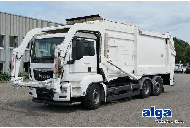 MAN 26.320 TGS BL 6x2, Überkopflader/Frontlader, AC - Camión de basura: foto 1 MAN 26.320 TGS BL 6x2, Überkopflader/Frontlader, AC - Camión de basura: foto 1