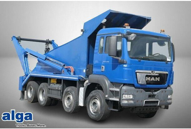 MAN 41.480 TGS 8x4, gr. Federpaket, 37tkm, 4-Achser - Camión con equipo de cable: foto 1 MAN 41.480 TGS 8x4, gr. Federpaket, 37tkm, 4-Achser - Camión con equipo de cable: foto 1