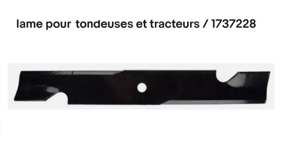 Lame de tondeuse 40 cm BRIGGS&STRATTON 1737228 - Hoja de bulldozer: foto 1 Lame de tondeuse 40 cm BRIGGS&STRATTON 1737228 - Hoja de bulldozer: foto 1