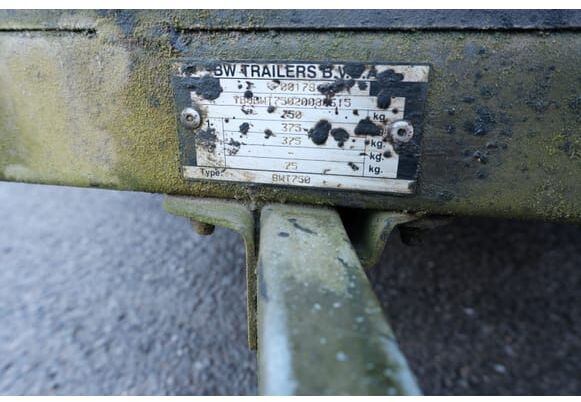 Remolque plataforma/ Caja abierta REF:26 (lot V4) - Remorque double essieu freinée BW Trailers BWT750: foto 9 Remolque plataforma/ Caja abierta REF:26 (lot V4) - Remorque double essieu freinée BW Trailers BWT750: foto 9