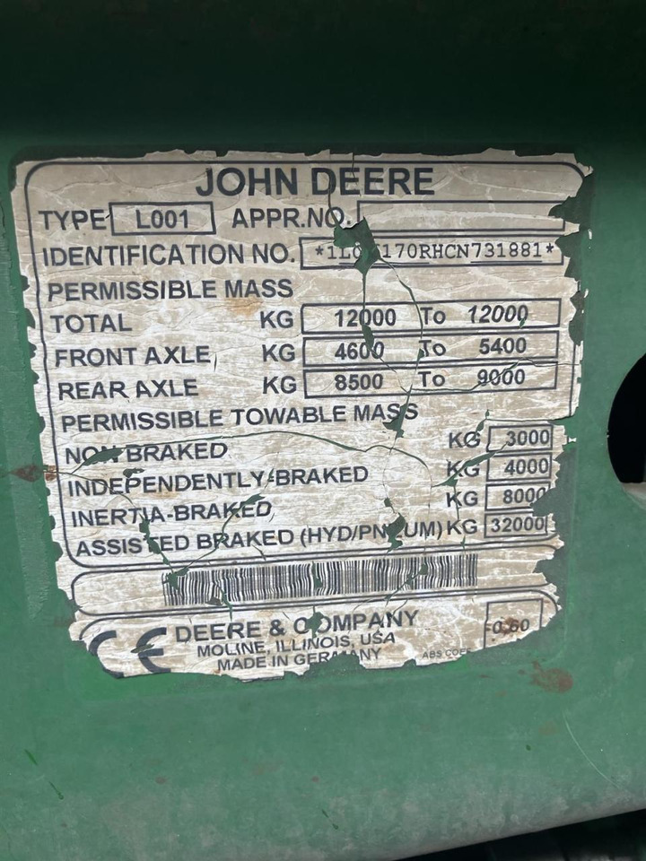 Tractor John Deere 6170R: foto 9