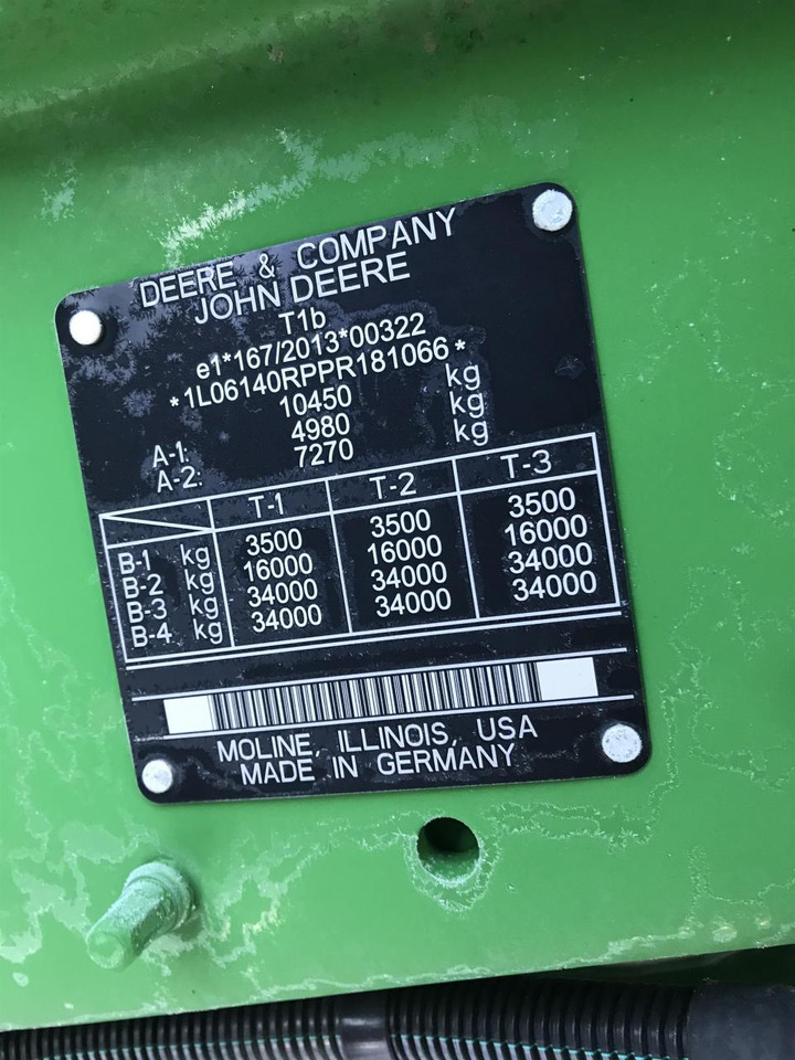 Leasing financiero de John Deere 6R 140 leasing John Deere 6R 140: foto 8
