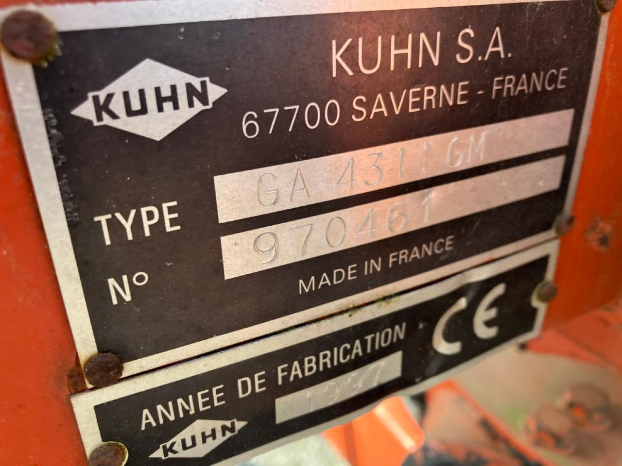 Kuhn GA 4311 GM - Henificadora: foto 3 Kuhn GA 4311 GM - Henificadora: foto 3