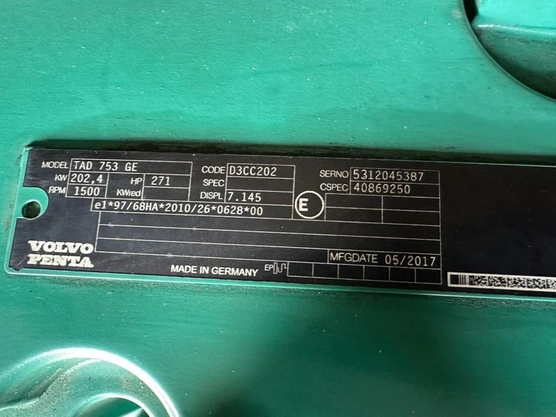 Generador industriale Atlas-Copco QAS 200 Volvo Leroy Somer 220 kVA Silent Rental generatorset: foto 10 Generador industriale Atlas-Copco QAS 200 Volvo Leroy Somer 220 kVA Silent Rental generatorset: foto 10