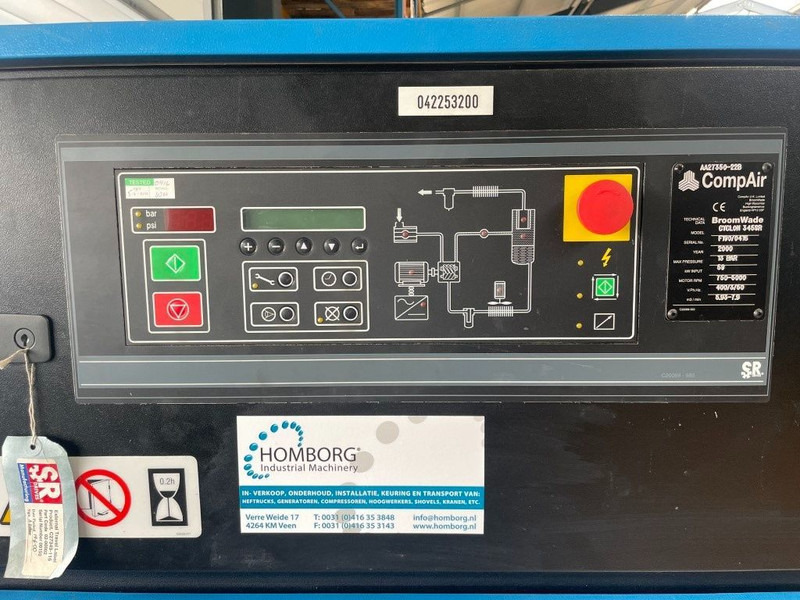 Compair Cyclon 345 SR, 58 kW Hz-geregeld, 7900 L/min. 13 Bar schroefcompressor - Compresor de aire: foto 4 Compair Cyclon 345 SR, 58 kW Hz-geregeld, 7900 L/min. 13 Bar schroefcompressor - Compresor de aire: foto 4