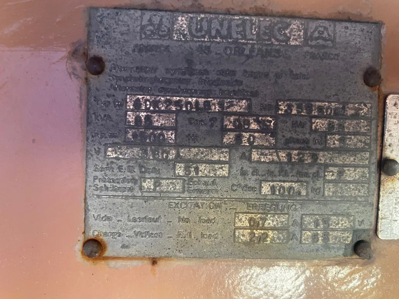 Generador industriale Dieselair Alsthom Unelec 85 kVA noodstroom generatorset ex Emergency: foto 9