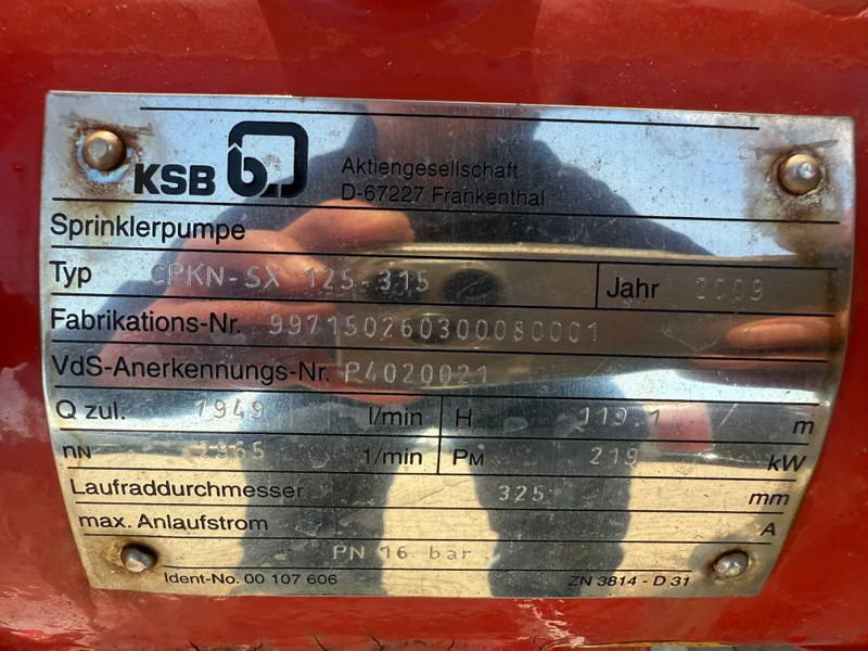 Iveco Iveco FPT NEF 67 KSB Diesel met Waterpomp 476 m3 / h 12 Bar - Bomba de agua: foto 5 Iveco Iveco FPT NEF 67 KSB Diesel met Waterpomp 476 m3 / h 12 Bar - Bomba de agua: foto 5