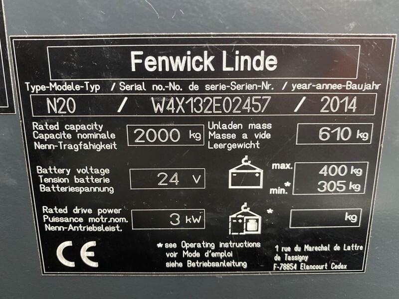 Linde N20 2 ton Elektrische Orderpicker Meerijder Palletwagen - Transpaleta: foto 3 Linde N20 2 ton Elektrische Orderpicker Meerijder Palletwagen - Transpaleta: foto 3