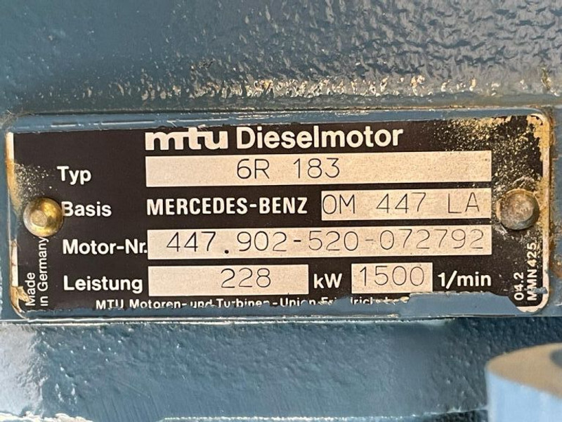 MTU Mercedes Benz 6R 183 Stamford 265 kVA generatorset as New ! - Generador industriale: foto 4 MTU Mercedes Benz 6R 183 Stamford 265 kVA generatorset as New ! - Generador industriale: foto 4