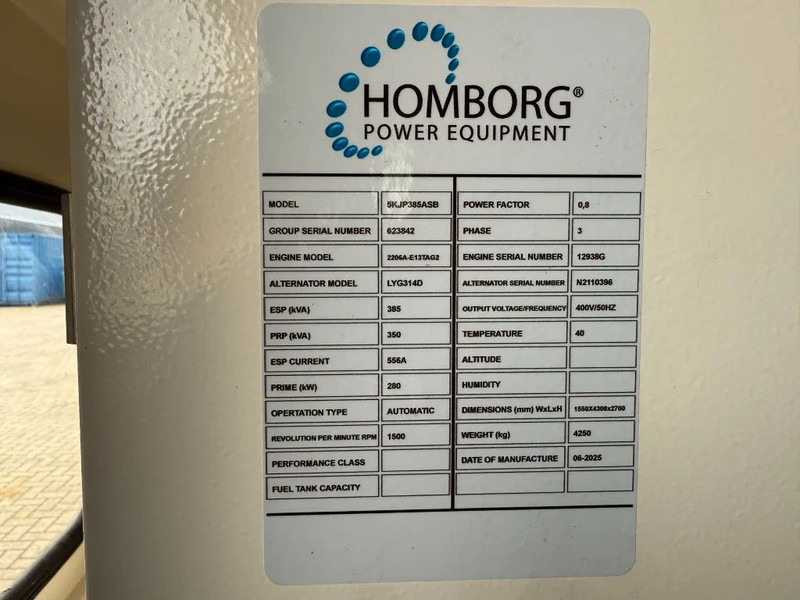 Perkins 2206A - E13TAG2 385 kVA Silent Noodstroom generatorset Aggregaat - Generador industriale: foto 5 Perkins 2206A - E13TAG2 385 kVA Silent Noodstroom generatorset Aggregaat - Generador industriale: foto 5