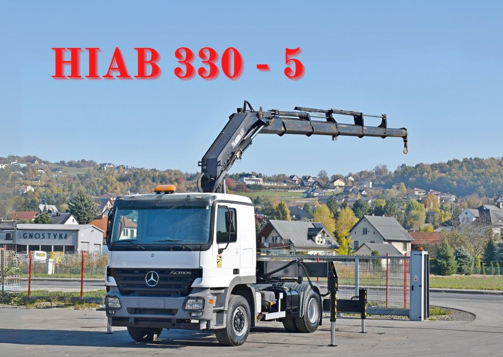 Mercedes-Benz ACTROS 1844 * Sattelzugmaschine *HIAB 330-5/FUNK - Cabeza tractora: foto 1 Mercedes-Benz ACTROS 1844 * Sattelzugmaschine *HIAB 330-5/FUNK - Cabeza tractora: foto 1