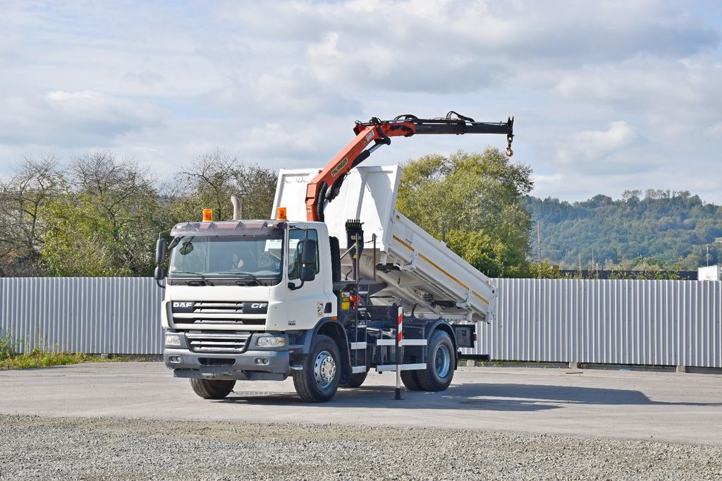 DAF CF 75.310 Kipper 4,30 m + KRAN * TOPZUSTAND DAF CF 75.310 Kipper 4,30 m + KRAN * TOPZUSTAND - Volquete camión, Camión grúa: foto 2 DAF CF 75.310 Kipper 4,30 m + KRAN * TOPZUSTAND DAF CF 75.310 Kipper 4,30 m + KRAN * TOPZUSTAND - Volquete camión, Camión grúa: foto 2