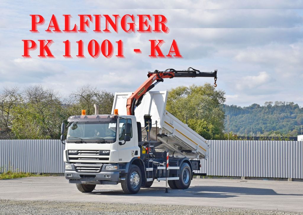 DAF CF 75.310 Kipper 4,30 m* KRAN * TOPZUSTAND - Camión grúa, Volquete camión: foto 1 DAF CF 75.310 Kipper 4,30 m* KRAN * TOPZUSTAND - Camión grúa, Volquete camión: foto 1