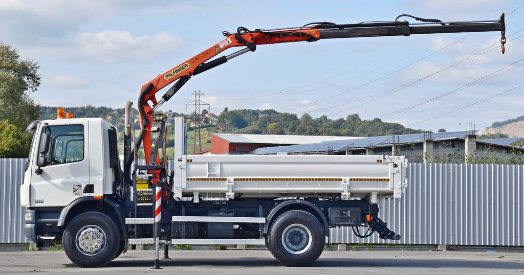 Volquete camión, Camión grúa DAF CF 75.310 Kipper 4,30 m + KRAN * TOPZUSTAND: foto 6