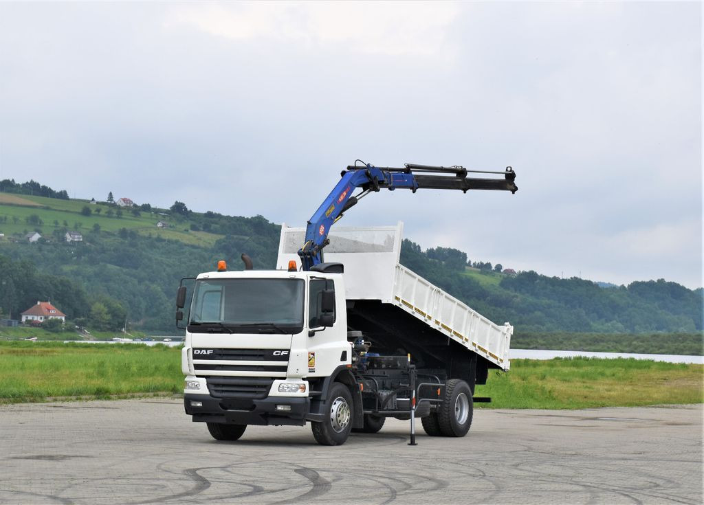 DAF CF 75.310 *Kipper 5,10 m + KRAN * TOPZUSTAND - Camión grúa, Volquete camión: foto 2 DAF CF 75.310 *Kipper 5,10 m + KRAN * TOPZUSTAND - Camión grúa, Volquete camión: foto 2
