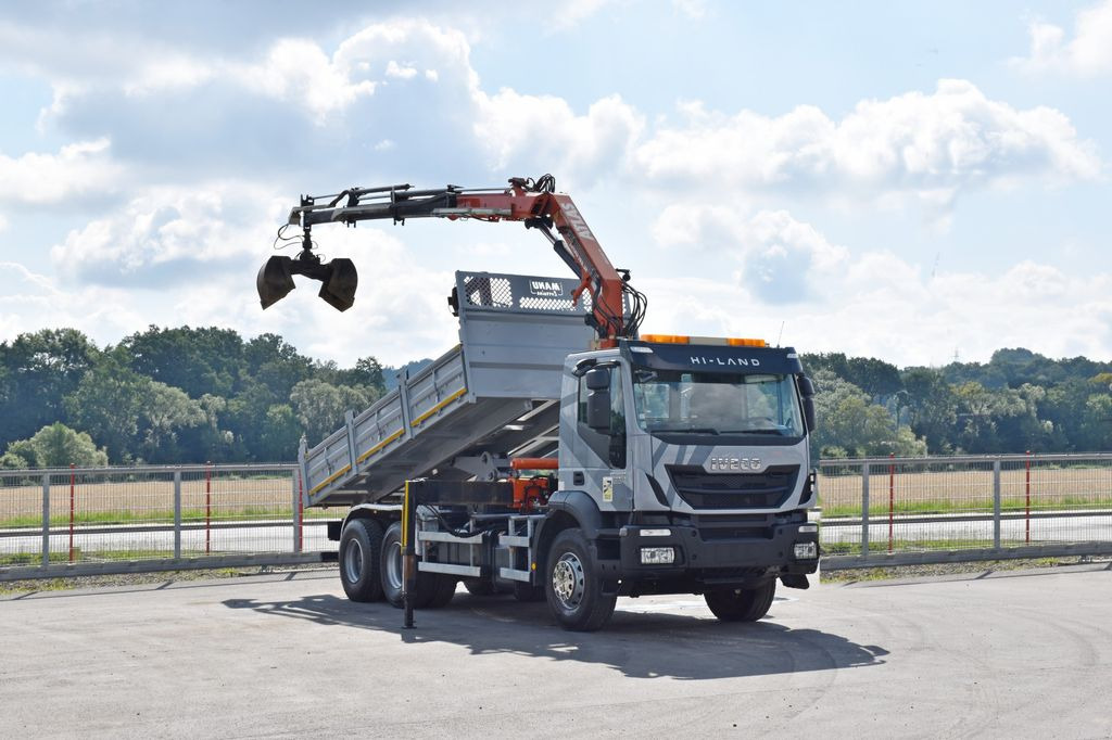 Iveco TRAKKER 410*Kipper 5,20m*ATLAS 165.2E * FUNK/6x4 - Camión grúa, Volquete camión: foto 2 Iveco TRAKKER 410*Kipper 5,20m*ATLAS 165.2E * FUNK/6x4 - Camión grúa, Volquete camión: foto 2