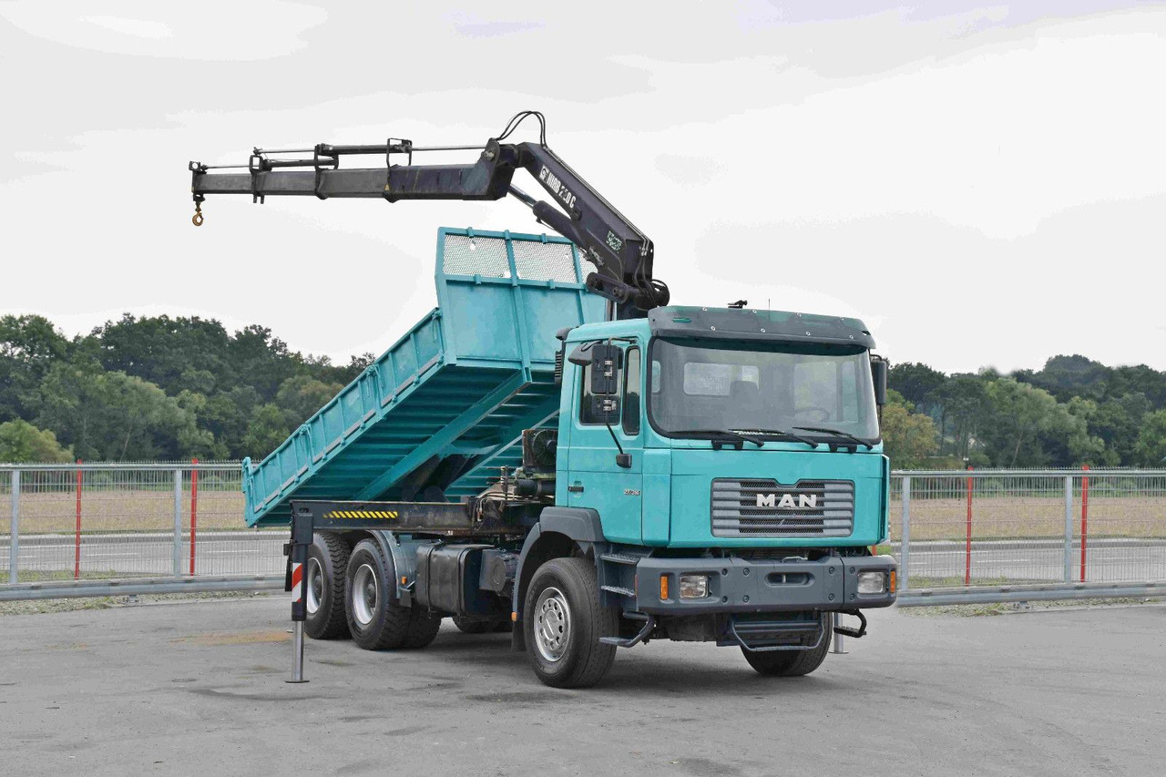 MAN 27-314 * HIAB 220 C - 3 + FUNK * 6x4 - Volquete camión, Camión grúa: foto 2 MAN 27-314 * HIAB 220 C - 3 + FUNK * 6x4 - Volquete camión, Camión grúa: foto 2