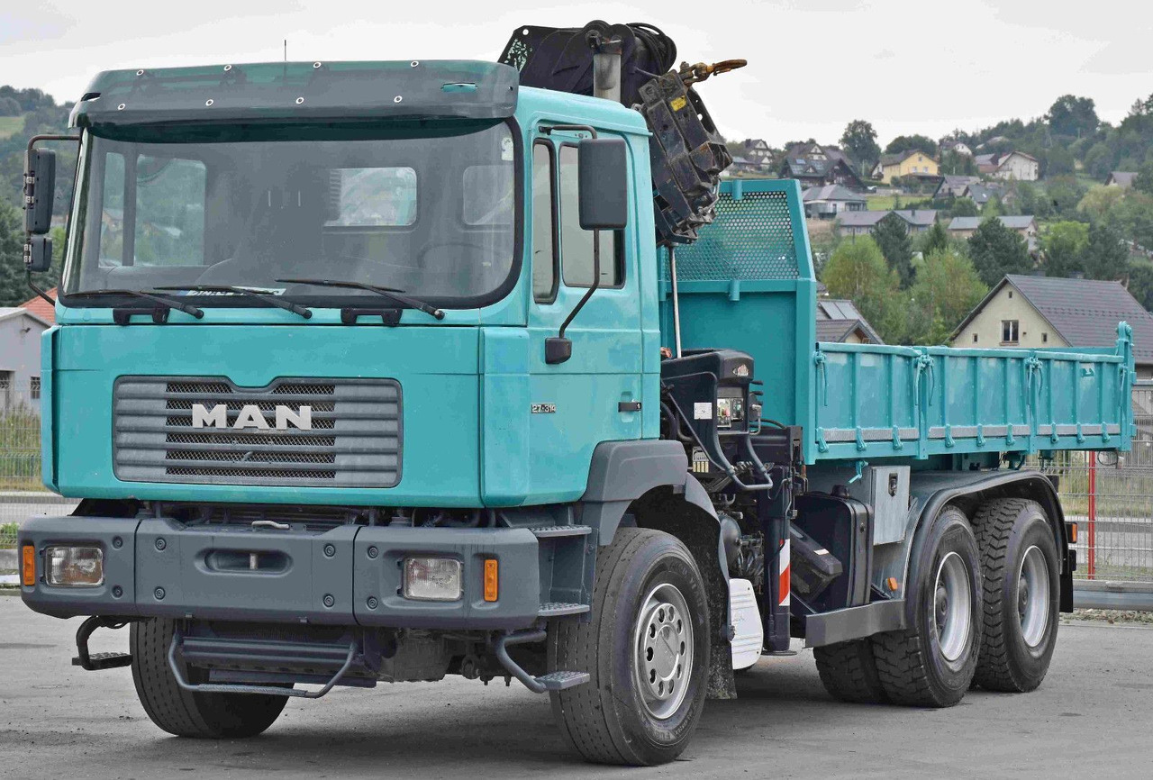 MAN 27-314 * HIAB 220 C - 3 + FUNK * 6x4 - Volquete camión, Camión grúa: foto 3 MAN 27-314 * HIAB 220 C - 3 + FUNK * 6x4 - Volquete camión, Camión grúa: foto 3