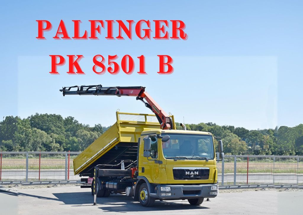 MAN TGL 12.220 Kipper 5,05 m + PK 8501 B *TOPZUSTAND - Volquete camión, Camión grúa: foto 1 MAN TGL 12.220 Kipper 5,05 m + PK 8501 B *TOPZUSTAND - Volquete camión, Camión grúa: foto 1