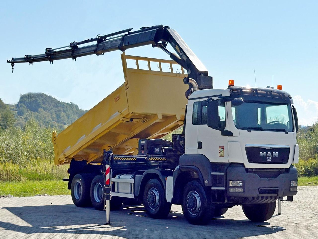MAN TGS 32.510 * HIAB 288 EP - 5HIDUO/ FUNK * 8x8 - Volquete camión, Camión grúa: foto 2 MAN TGS 32.510 * HIAB 288 EP - 5HIDUO/ FUNK * 8x8 - Volquete camión, Camión grúa: foto 2