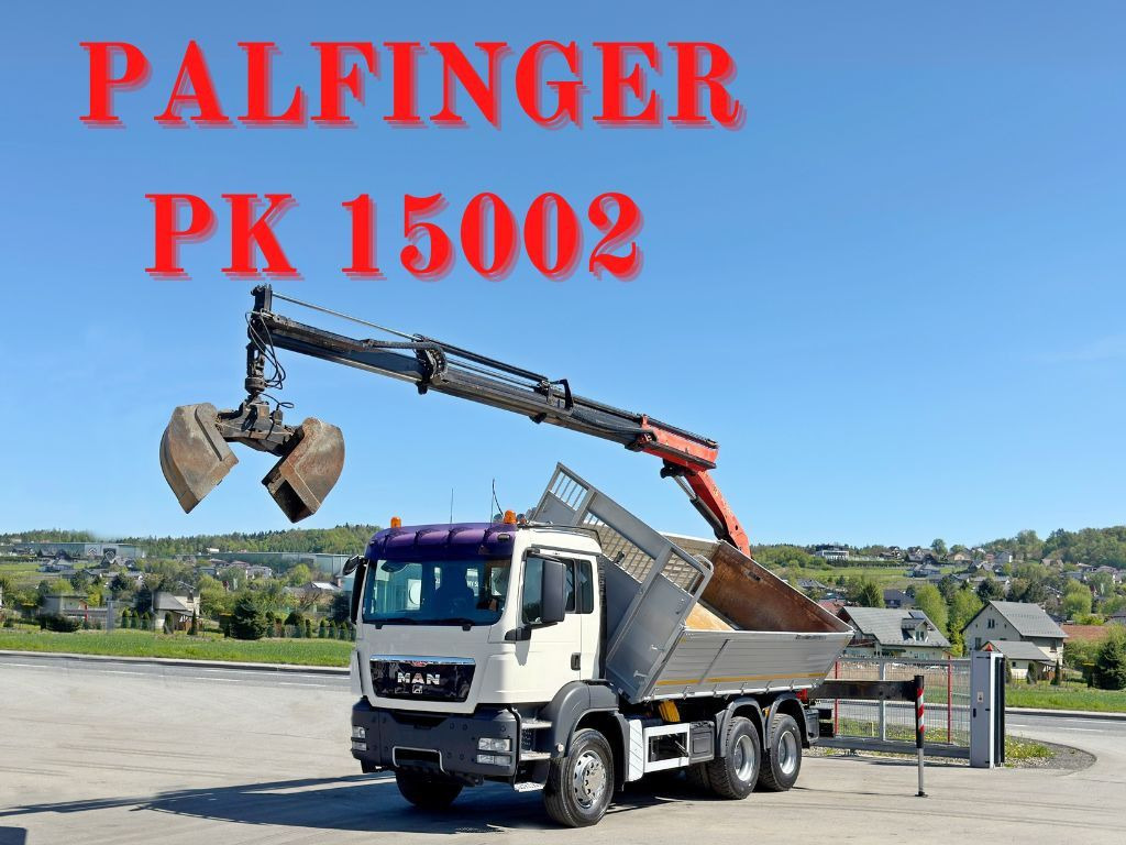 MAN TGS 33.360*KIPPER 4,95 m *PK 15002 * 6x4 - Camión grúa: foto 1 MAN TGS 33.360*KIPPER 4,95 m *PK 15002 * 6x4 - Camión grúa: foto 1