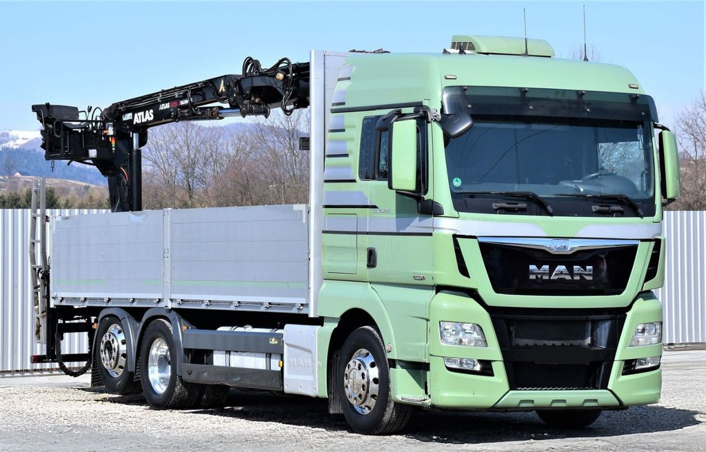 MAN TGX 26.440 Pritsche 6,60 m* ATLAS 125.2V-A12VB - Camión grúa: foto 3 MAN TGX 26.440 Pritsche 6,60 m* ATLAS 125.2V-A12VB - Camión grúa: foto 3