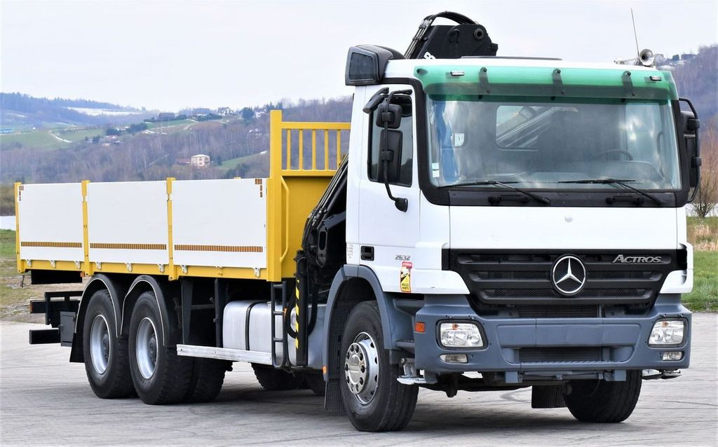Mercedes-Benz ACTROS 2632 * HIAB 144B-3HIDUO+FUNK / 6x4 - Camión grúa, Camión caja abierta: foto 3 Mercedes-Benz ACTROS 2632 * HIAB 144B-3HIDUO+FUNK / 6x4 - Camión grúa, Camión caja abierta: foto 3