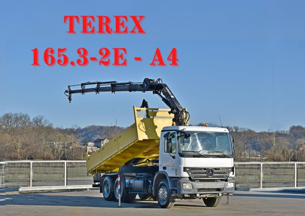 Mercedes-Benz ACTROS 2636 * TEREX 165.2E - A4 + FUNK/6x4 - Camión grúa, Volquete camión: foto 1 Mercedes-Benz ACTROS 2636 * TEREX 165.2E - A4 + FUNK/6x4 - Camión grúa, Volquete camión: foto 1