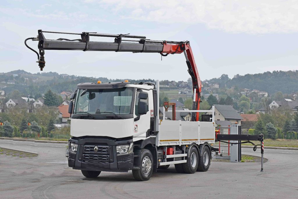Renault C 380*PRITSCHE 5,45m*FASSI F175A.0.22+ FUNK/6x4 - Camión grúa, Camión caja abierta: foto 2 Renault C 380*PRITSCHE 5,45m*FASSI F175A.0.22+ FUNK/6x4 - Camión grúa, Camión caja abierta: foto 2
