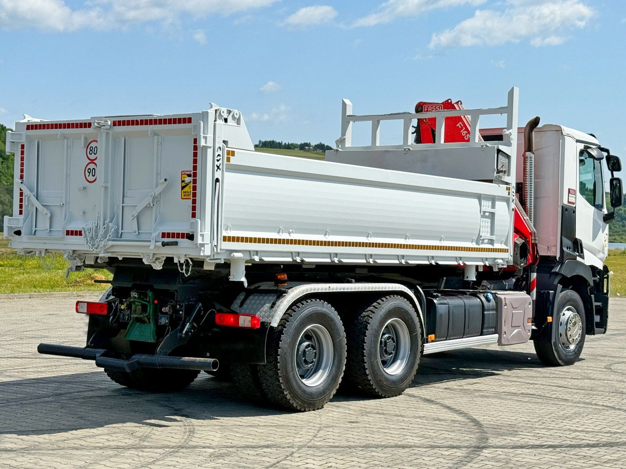 Volquete camión, Camión grúa Renault C 430 * FASSI F165A.0.23 + FUNK * 6x4: foto 6