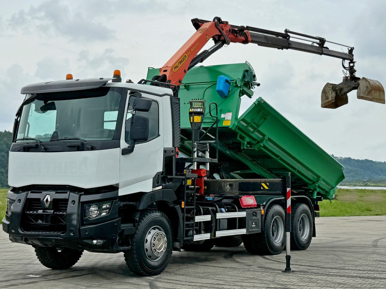 Renault C 430 *KIPPER 5,10 m + PK 16001 - K B* 6x4 - Volquete camión, Camión grúa: foto 3 Renault C 430 *KIPPER 5,10 m + PK 16001 - K B* 6x4 - Volquete camión, Camión grúa: foto 3