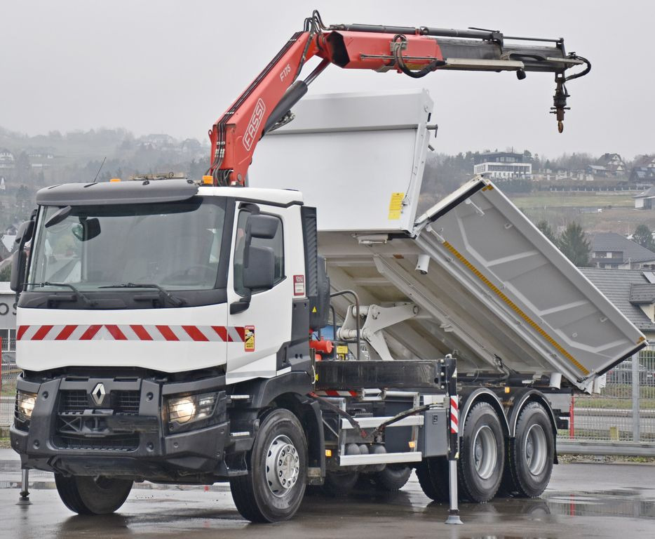 Renault C380 *KIPPER 5,10 m* FASSI F175A.0.22+FUNK /6x4 - Camión grúa, Volquete camión: foto 3 Renault C380 *KIPPER 5,10 m* FASSI F175A.0.22+FUNK /6x4 - Camión grúa, Volquete camión: foto 3